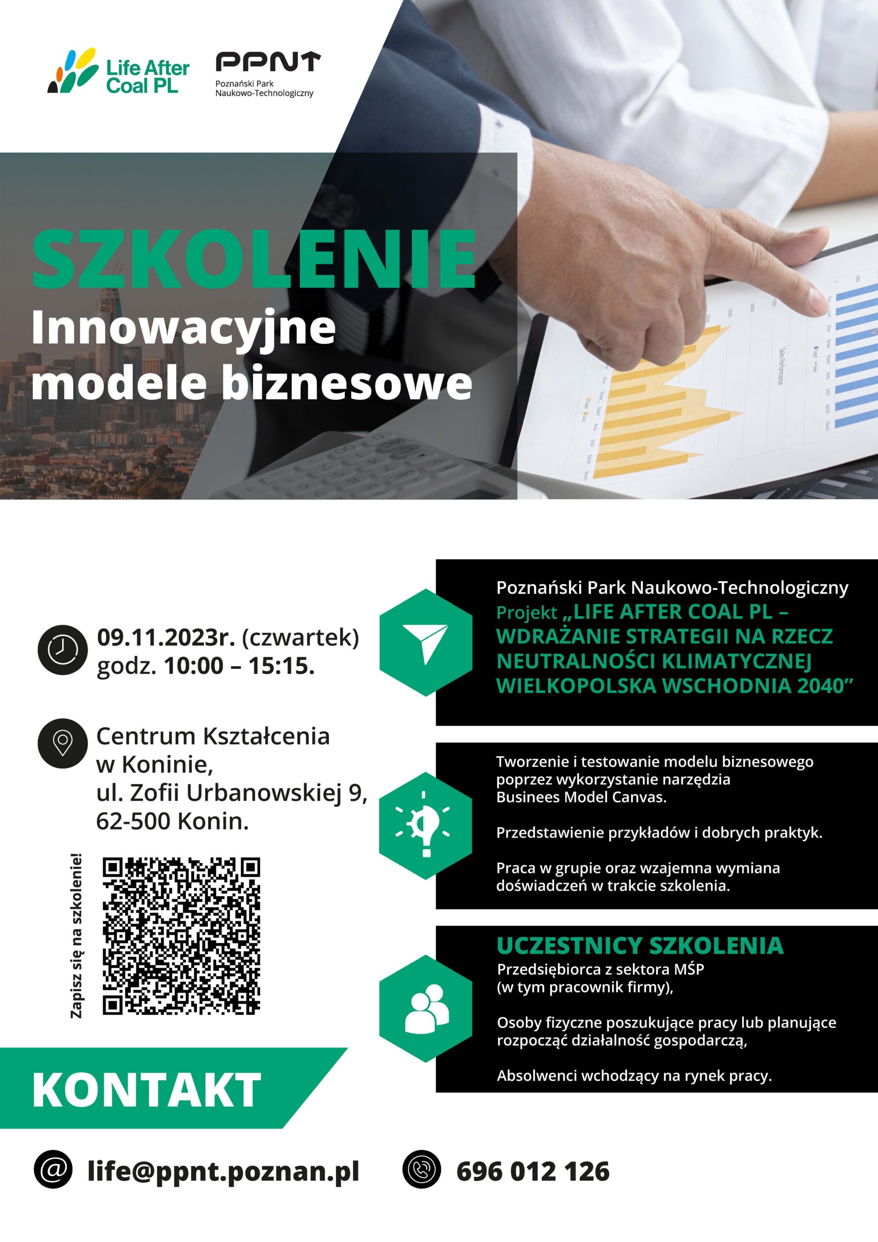 Bezpłatne szkolenie nt. „Innowacyjnych modeli biznesowych”